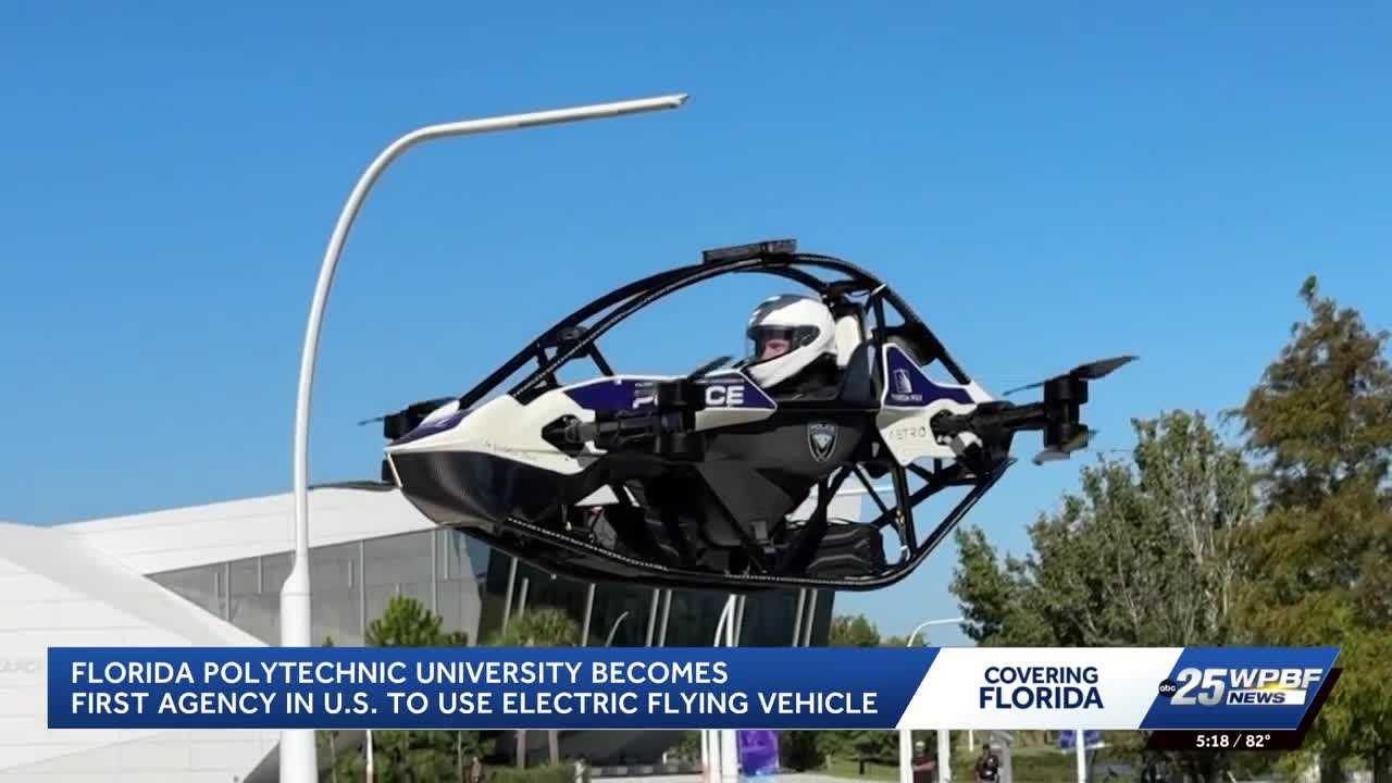 Florida Polytechnic University develops electric flying vehicle for police emergencies — WPBF West Palm Beach, Edinburg Community news